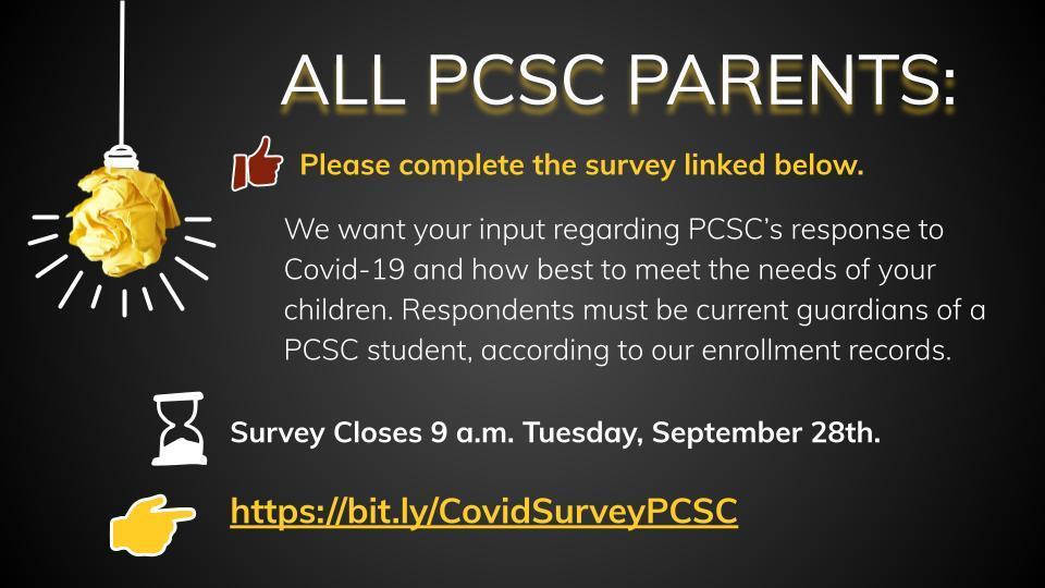 Parent Survey Announcement