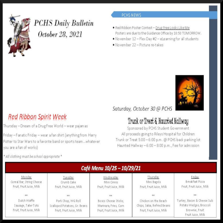 Daily Bulletin Oct. 28th