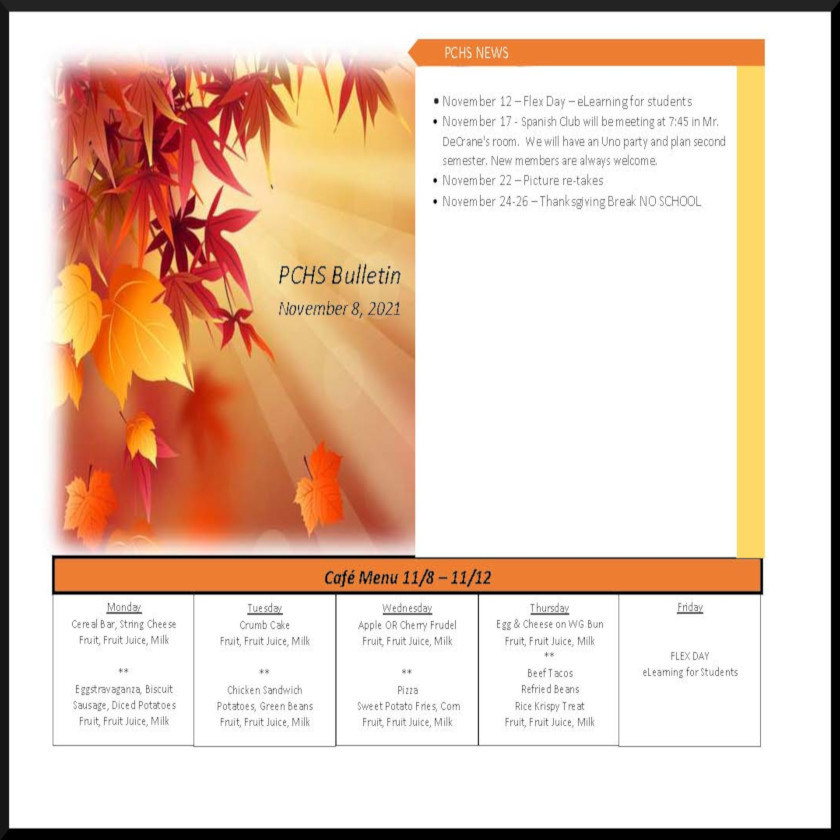 Daily Bulletin, Nov. 8th