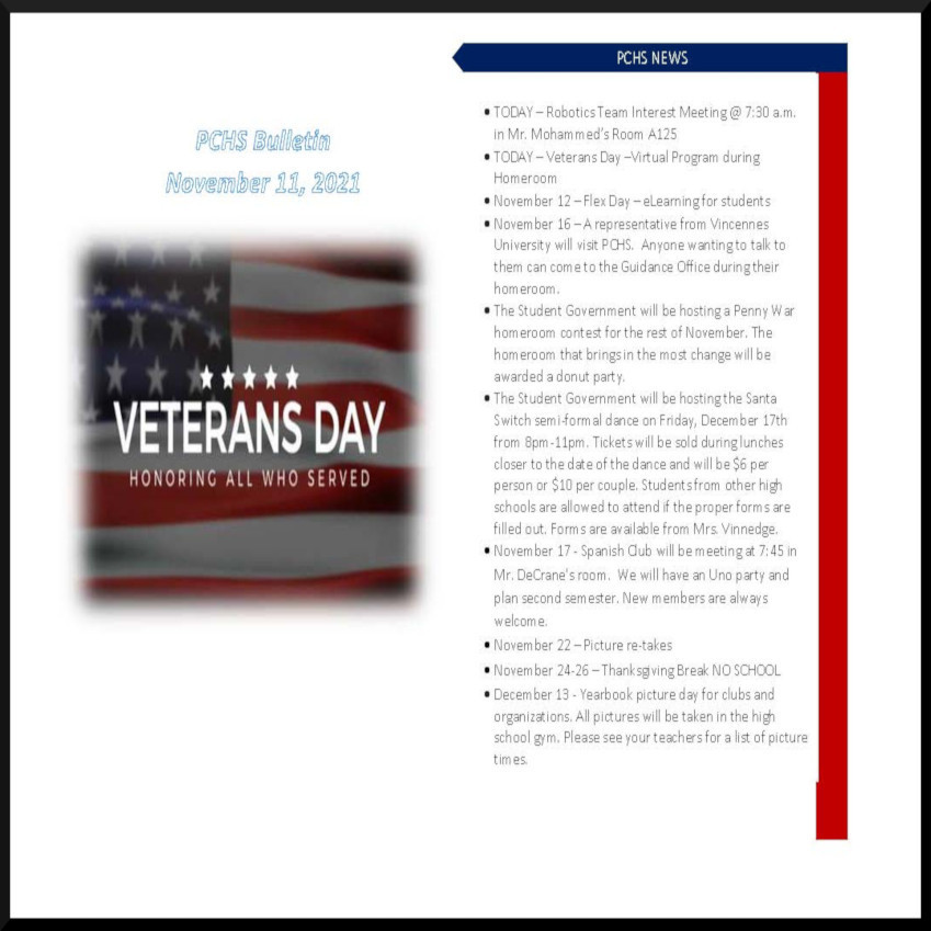 Daily Bulletin, Nov. 11th
