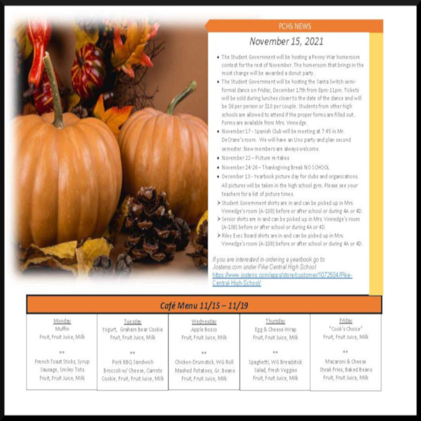 Daily Bulletin, Nov. 15th