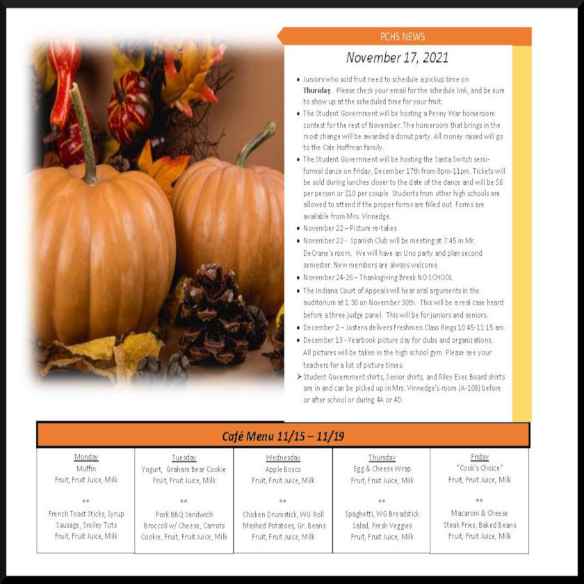 Daily Bulletin, Nov. 17th