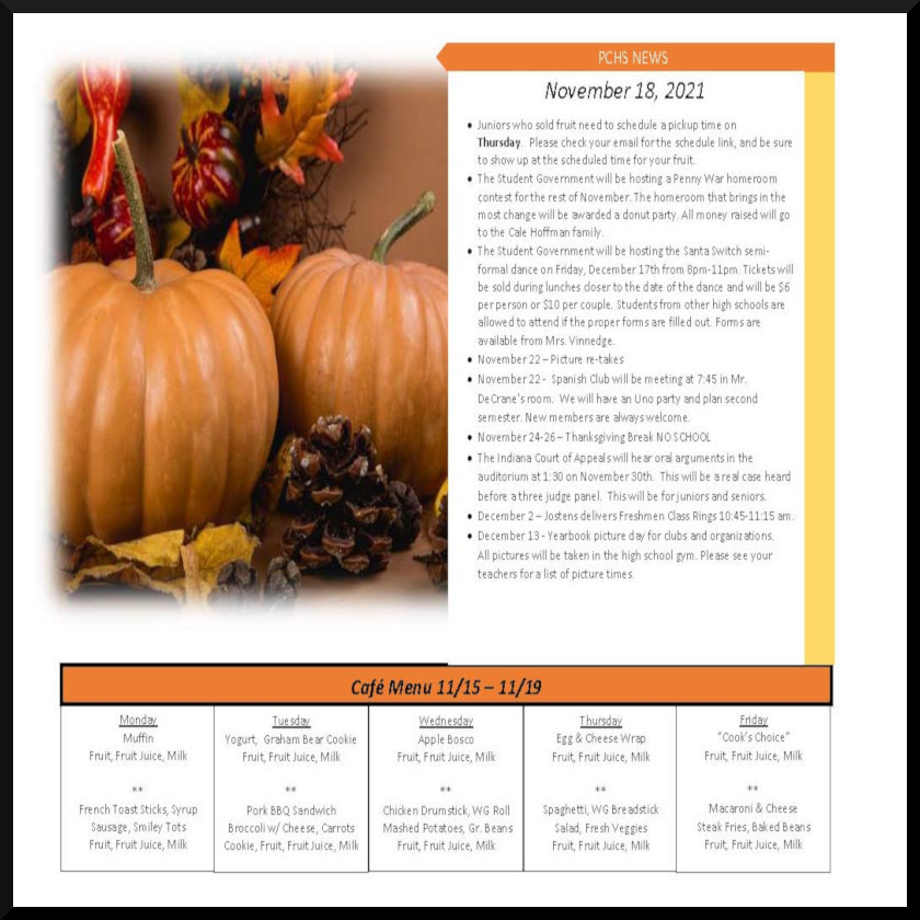 Daily Bulletin, Nov. 18th