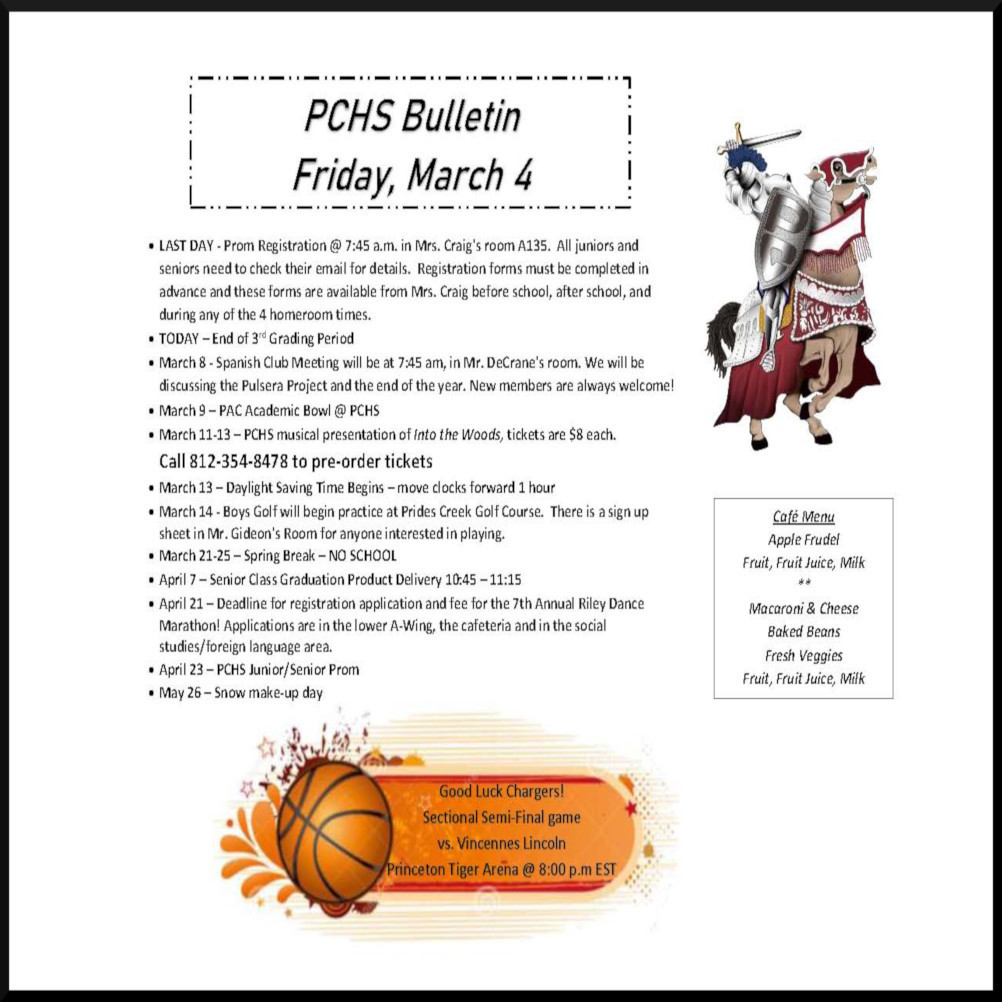 Daily Bulletin March 4th